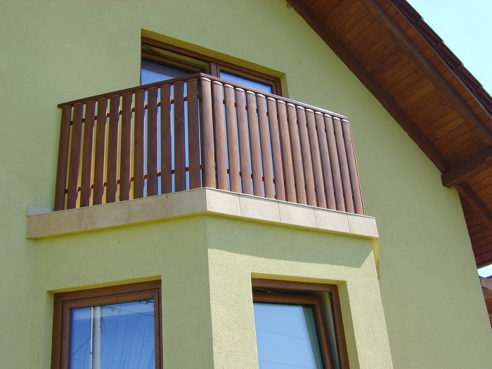 Barierki balkonowe drewniane